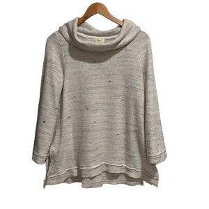 Maeve Anthropologie Risa Hacci Tunic Sweater‎ Heathered Gray
